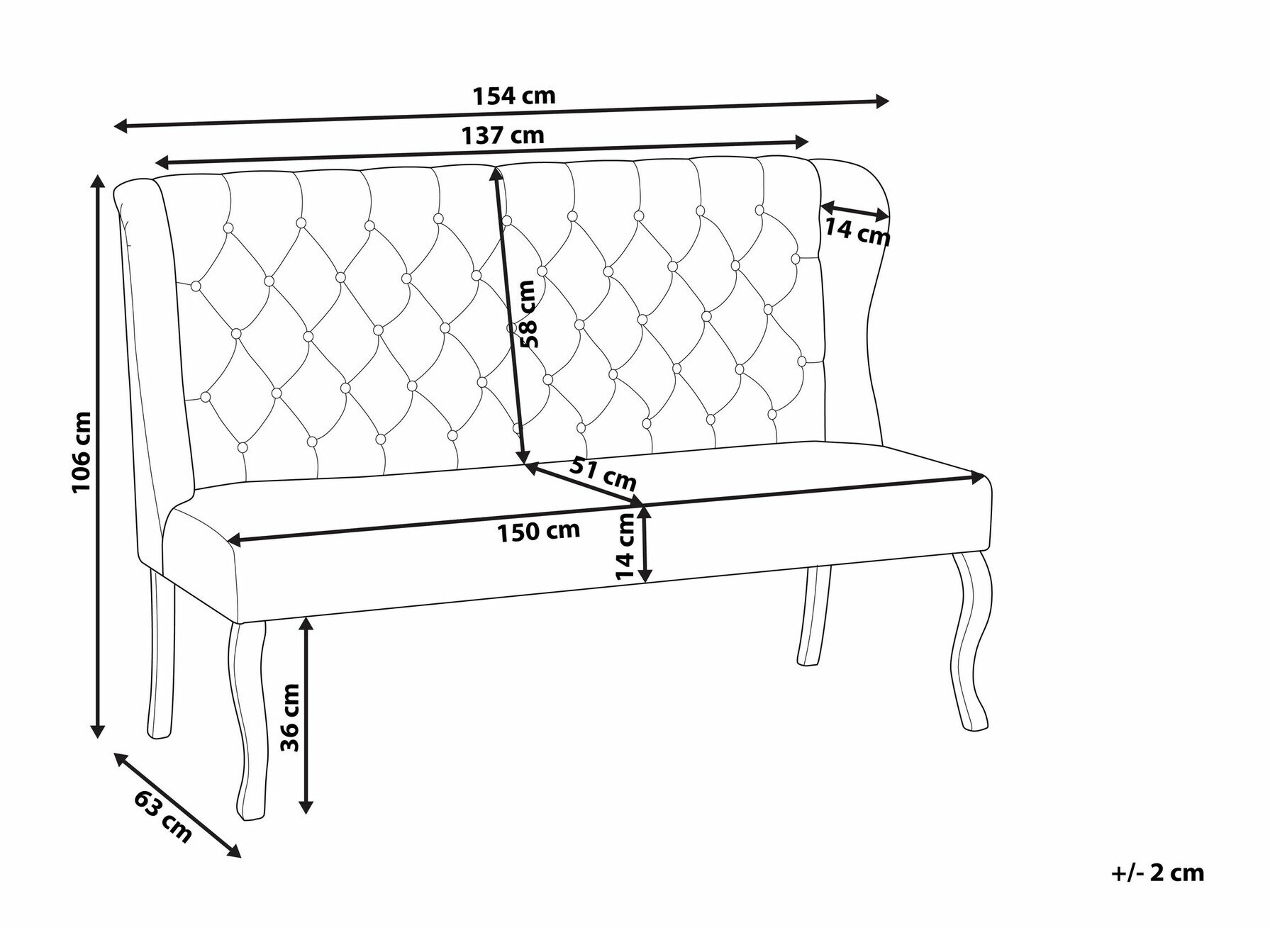 Kauč Berwyn 1817 (Siva)