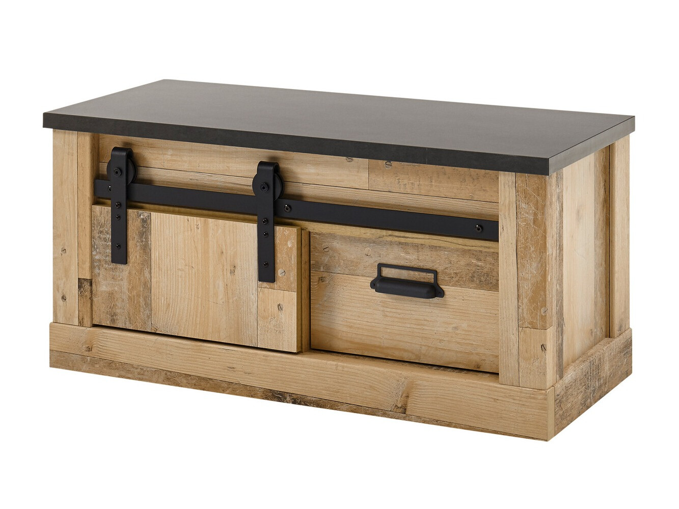 Ormarić za cipele Cirtale 124 (Antracit + Starinsko drvo)