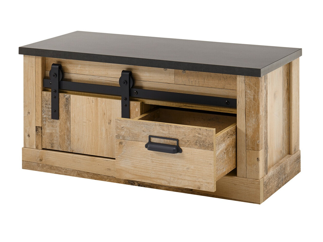 Ormarić za cipele Cirtale 124 (Antracit + Starinsko drvo)