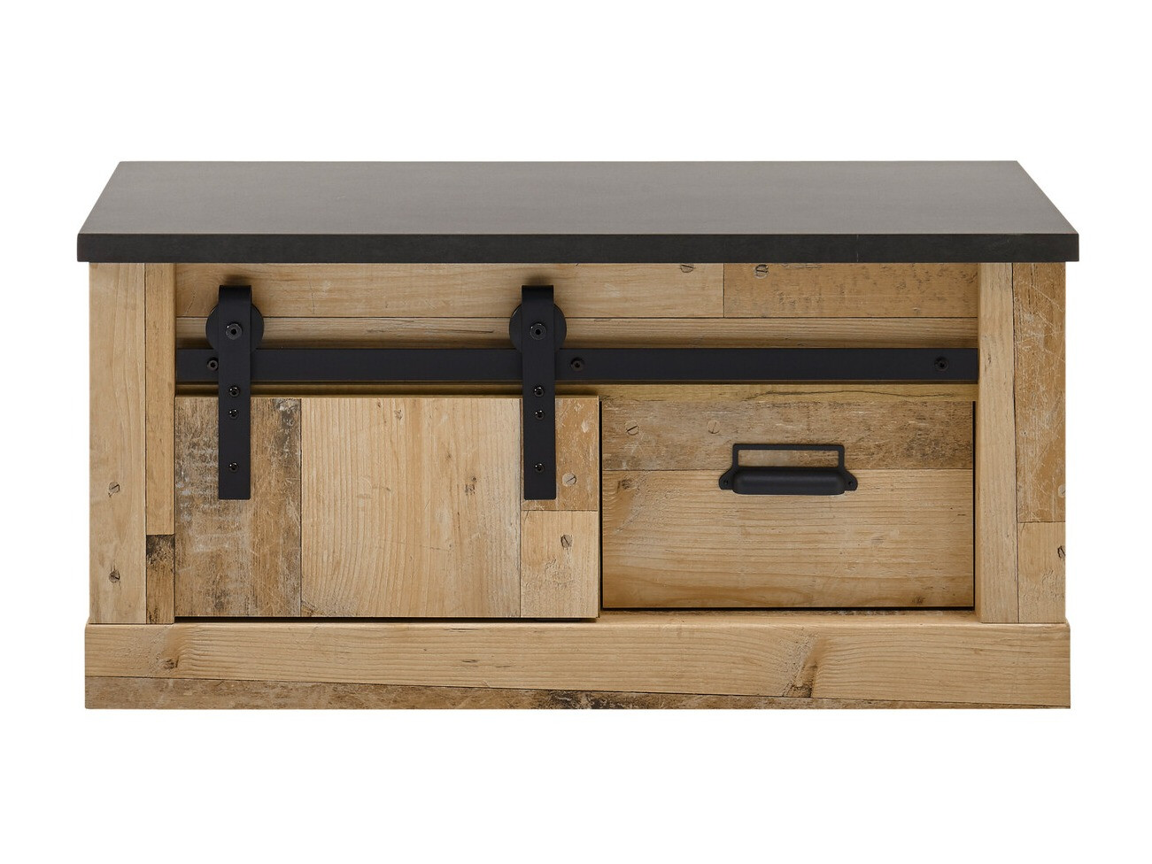 Ormarić za cipele Cirtale 124 (Antracit + Starinsko drvo)