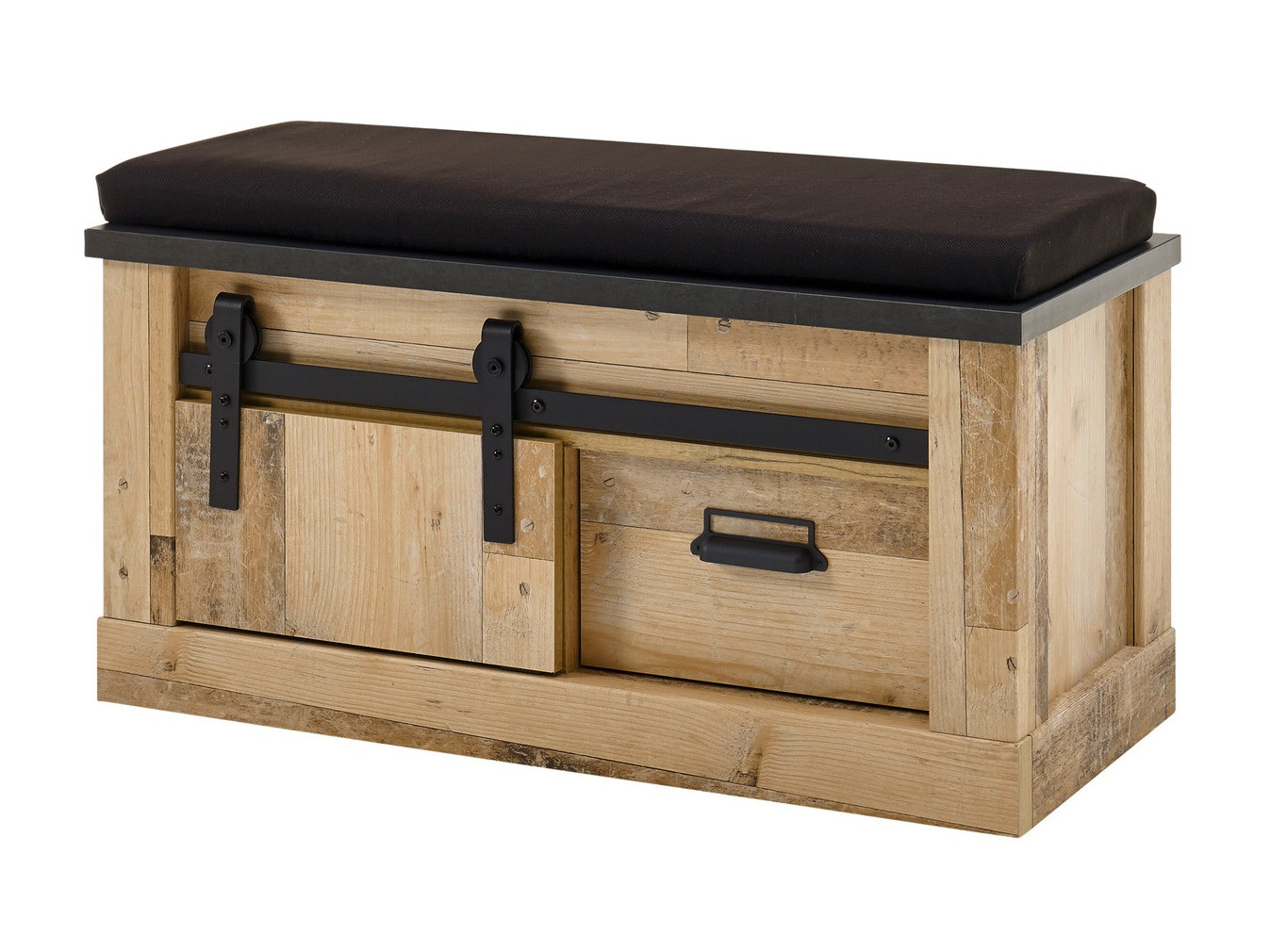 Ormarić za cipele Cirtale 125 (Antracit + Starinsko drvo)