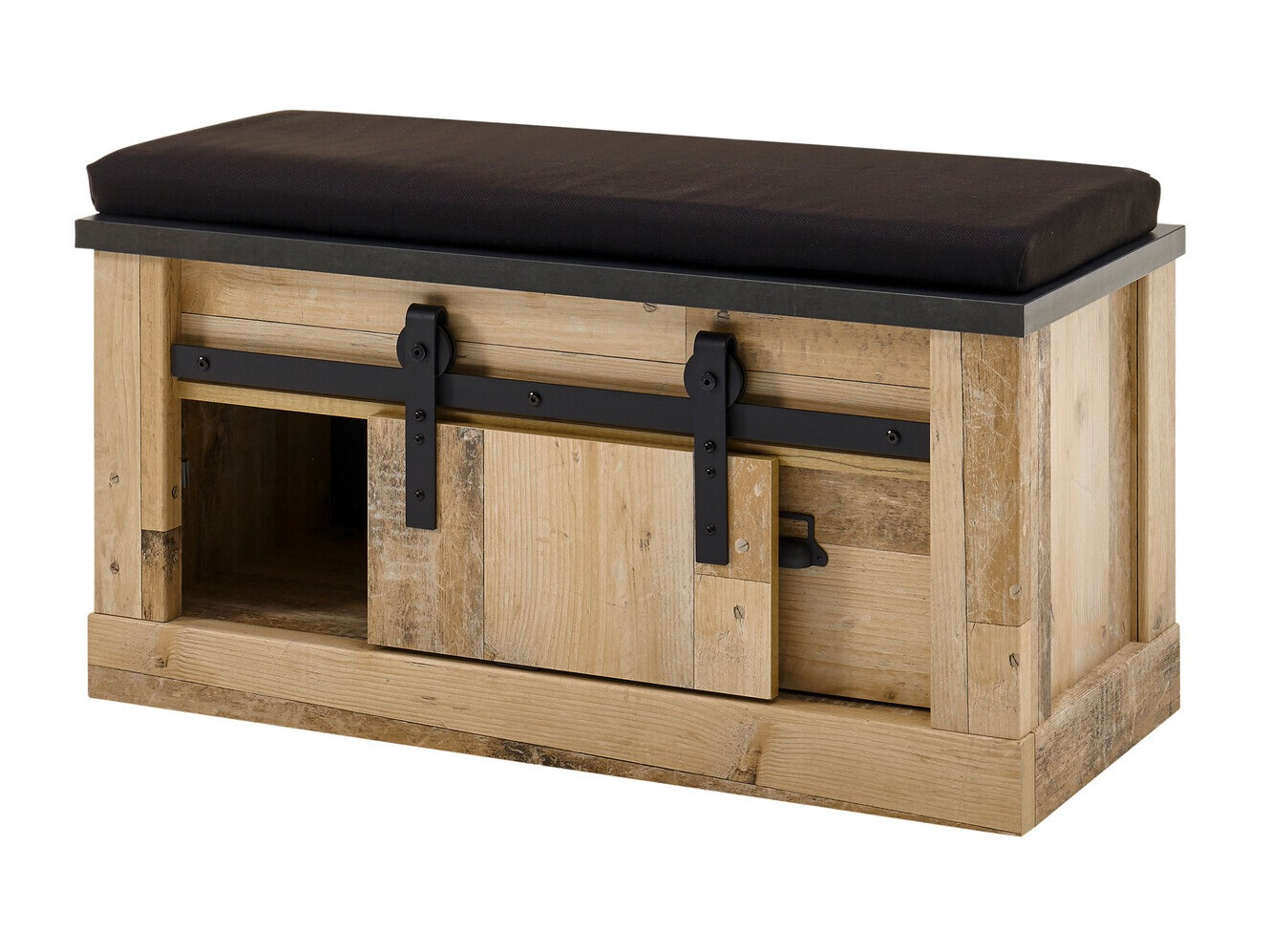 Ormarić za cipele Cirtale 125 (Antracit + Starinsko drvo)