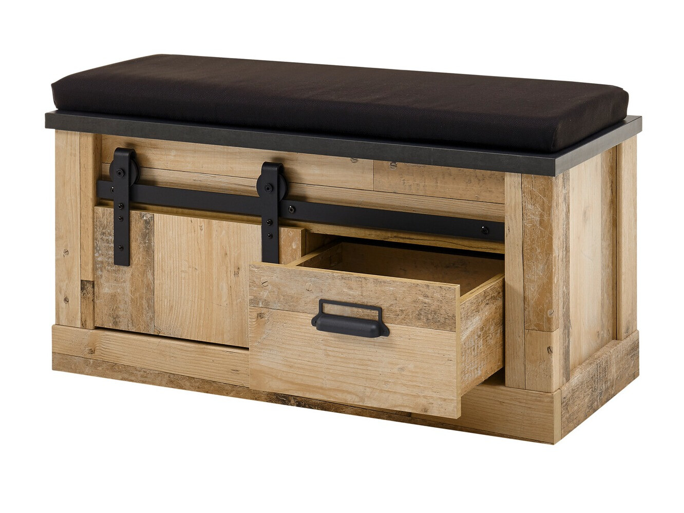 Ormarić za cipele Cirtale 125 (Antracit + Starinsko drvo)