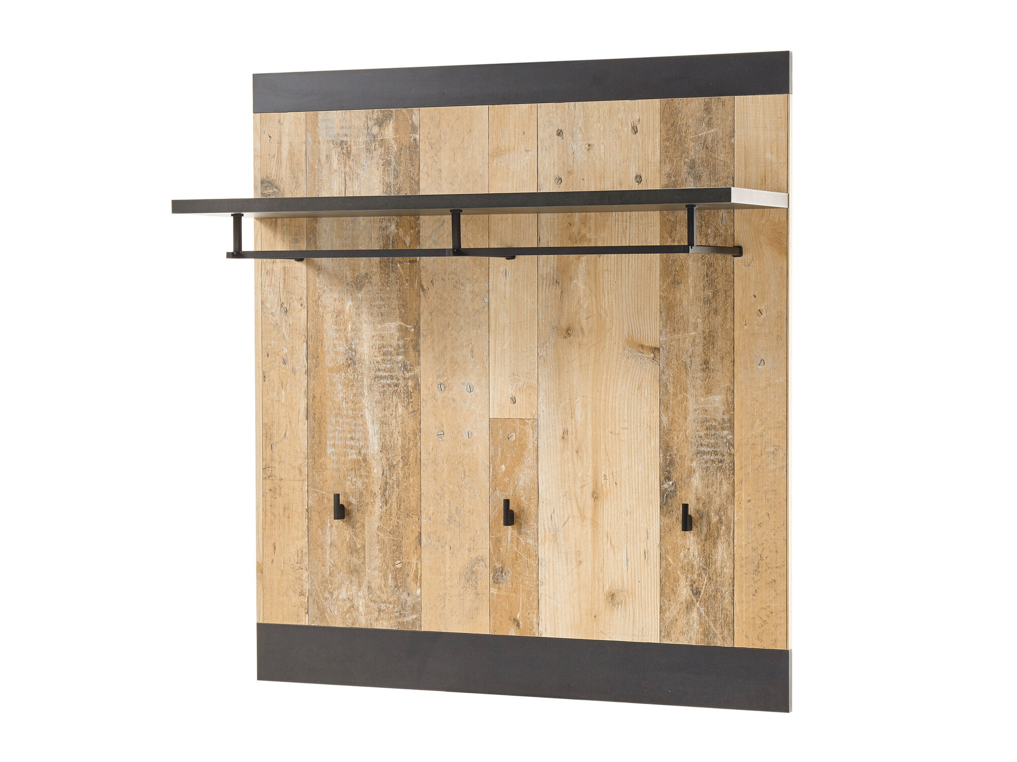 Vješalica Cirtale 126 (Antracit + Starinsko drvo)