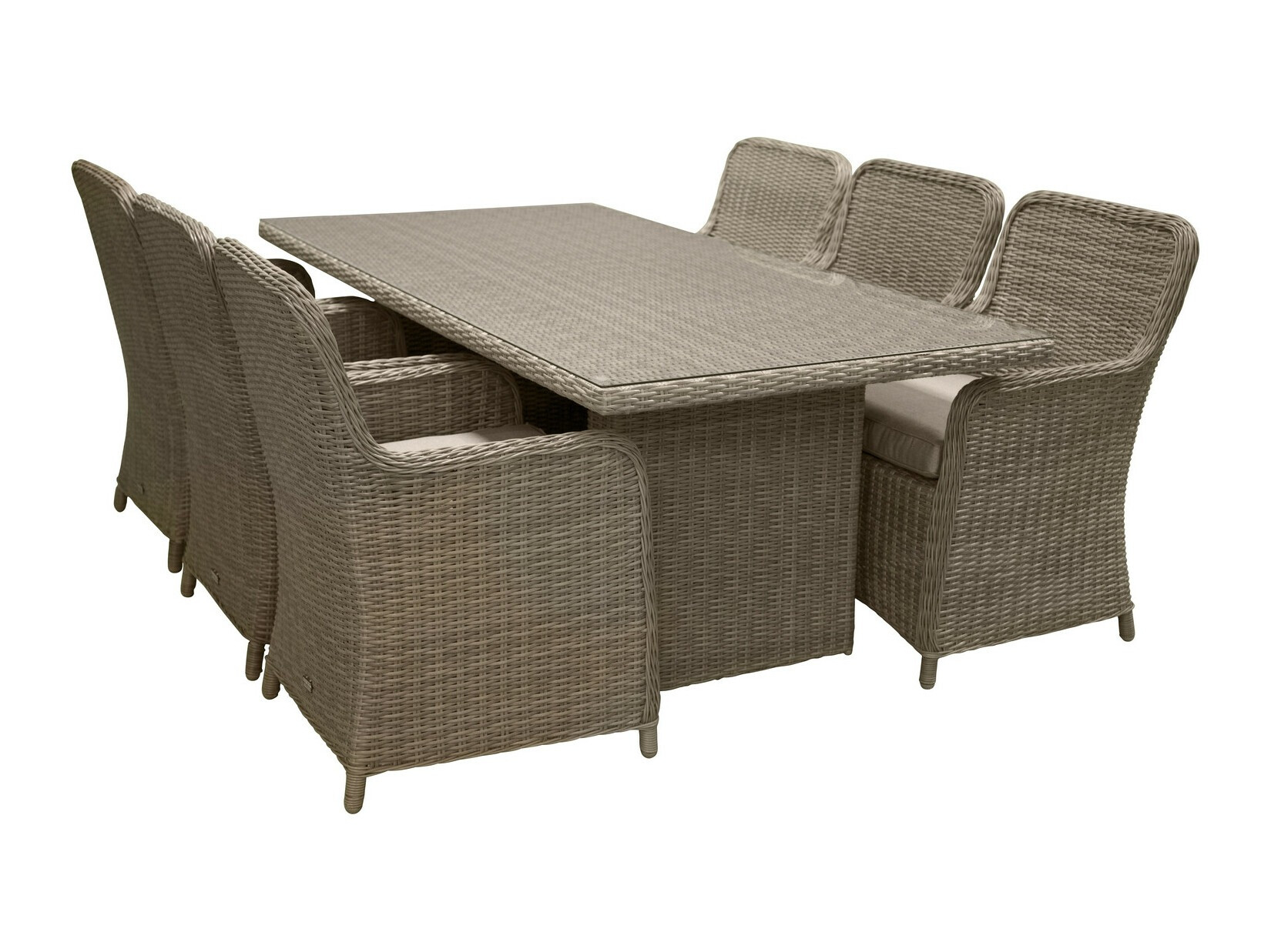 Set stola i stolica Dallas 2201 (Svijetlo smeđa + Bež)