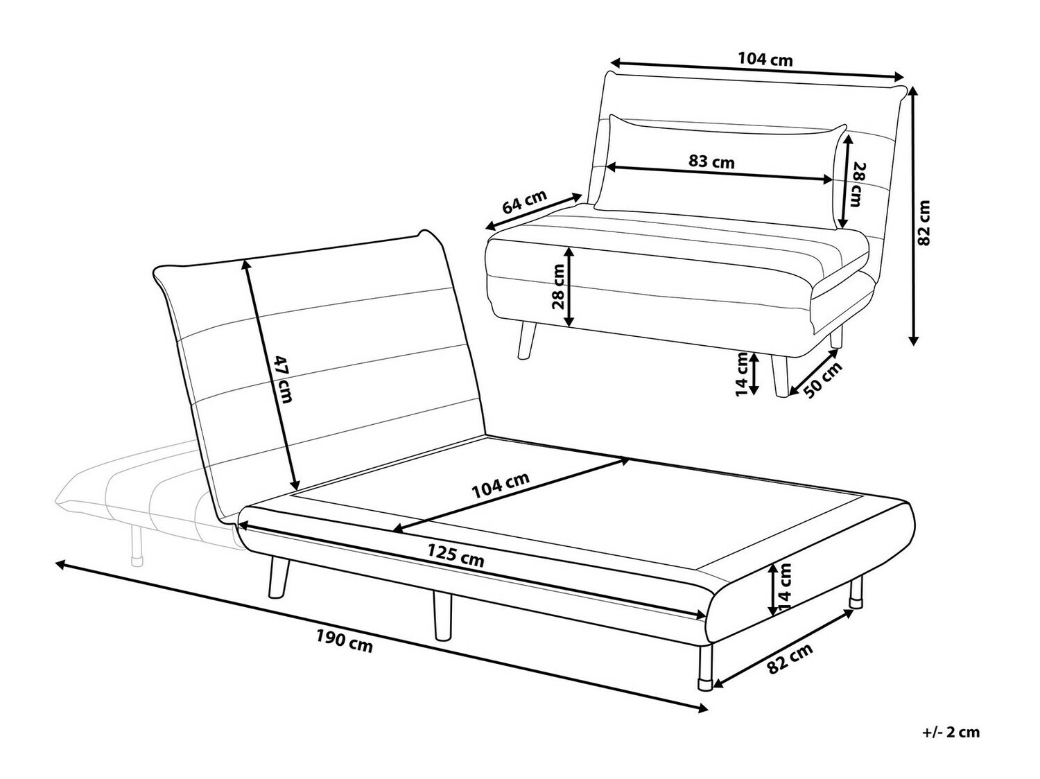 Fotelja Berwyn 114 (Krem)