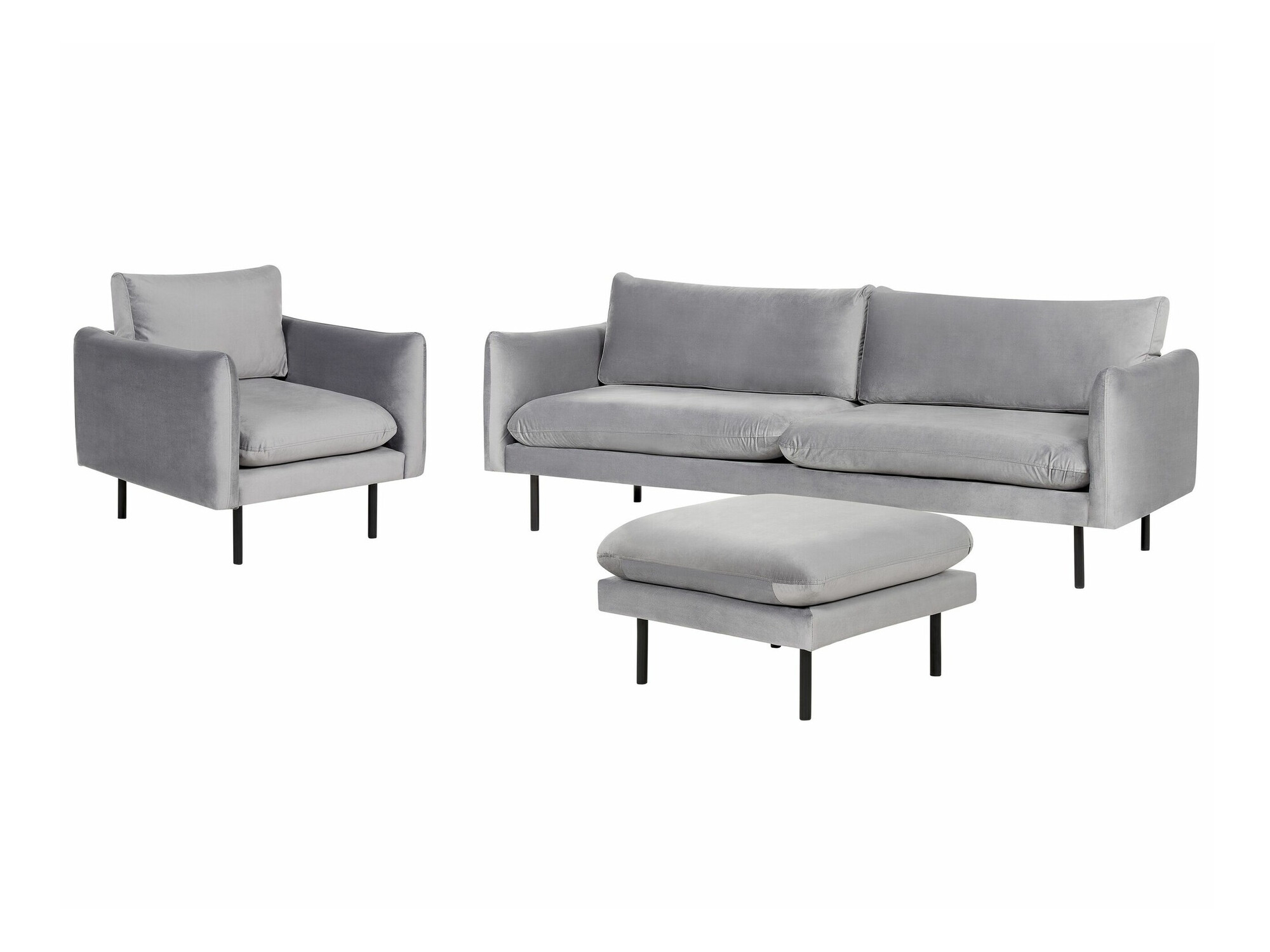 Tapecirani namještaj Berwyn 1828 (Siva)