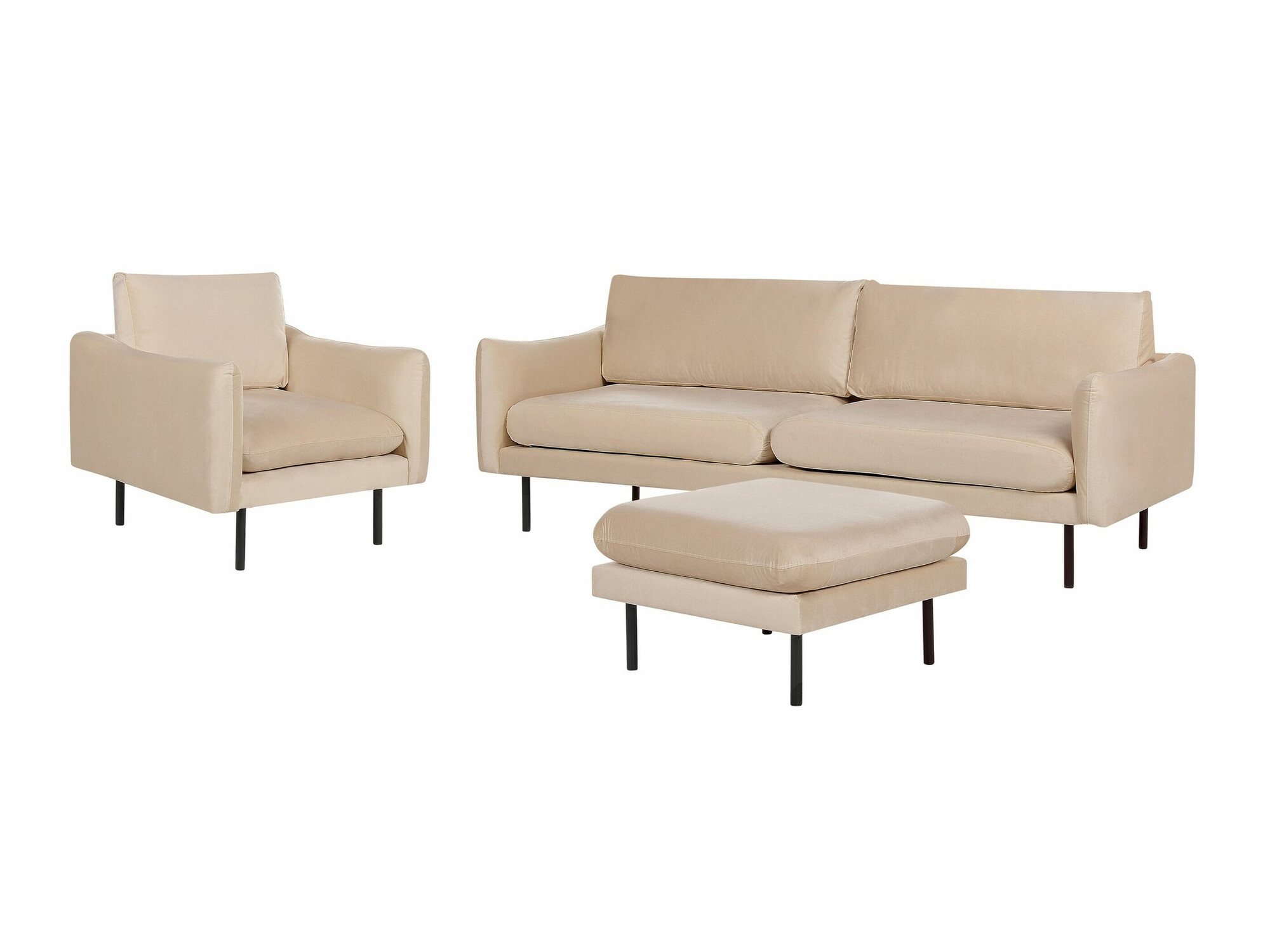 Tapecirani namještaj Berwyn 1828 (Svijetlo smeđa)