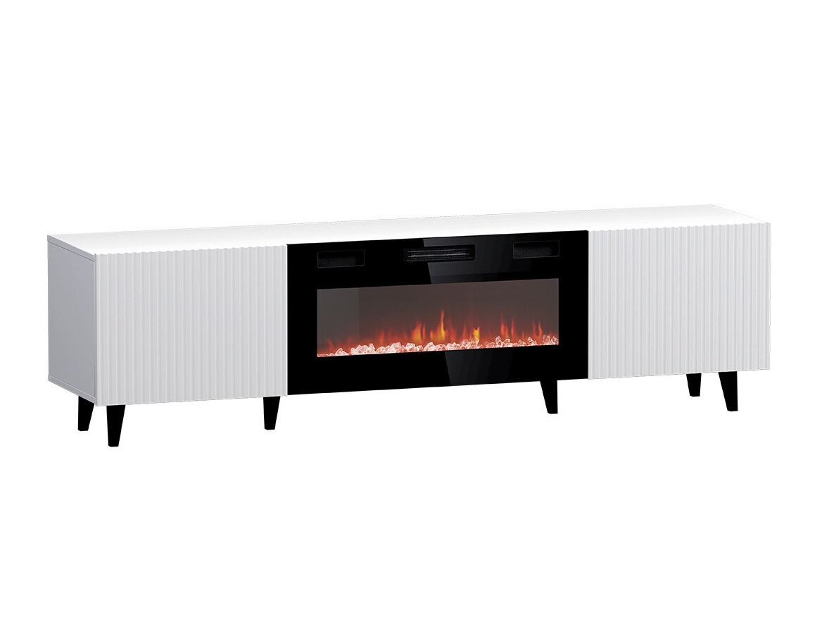 TV stol Dicto II (Bijela + Crna)