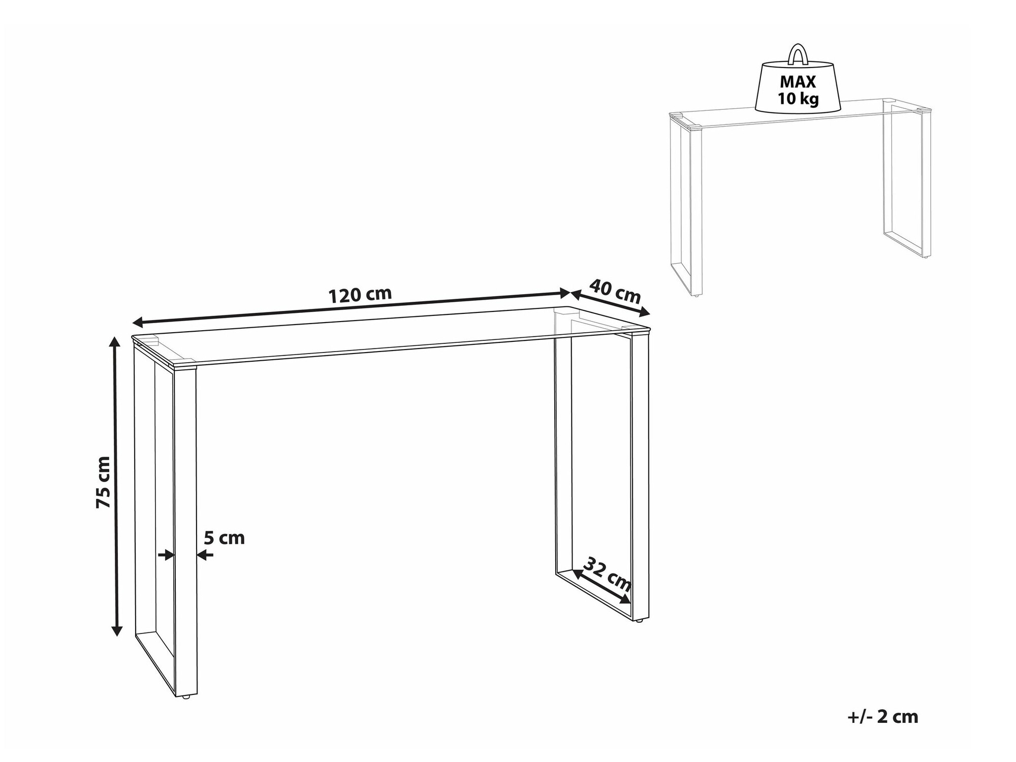 Konzolni stolić Berwyn 1833 (Zlatna)