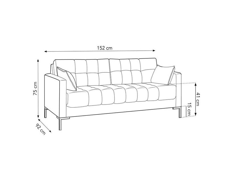 Kauč Lormelo 100 (Bluvel 28)