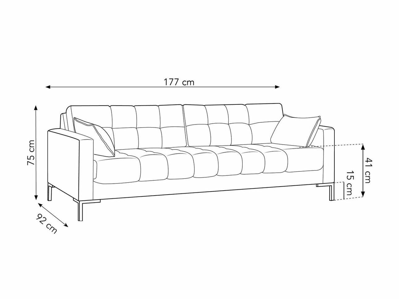 Kauč Lormelo 101 (Bluvel 18)