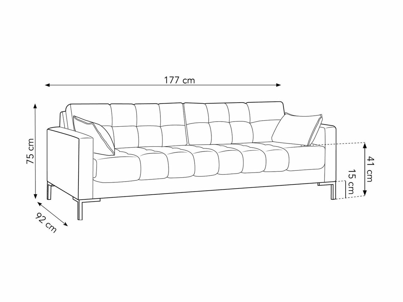 Kauč Lormelo 101 (Bluvel 22)