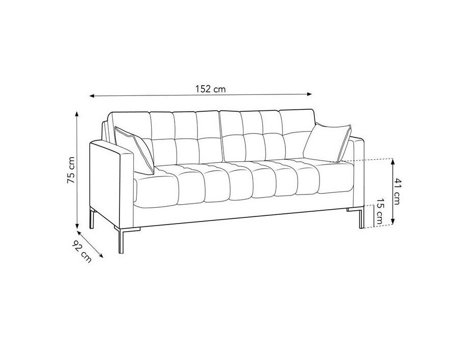 Sofa Lormelo 100 (Bluvel 52)