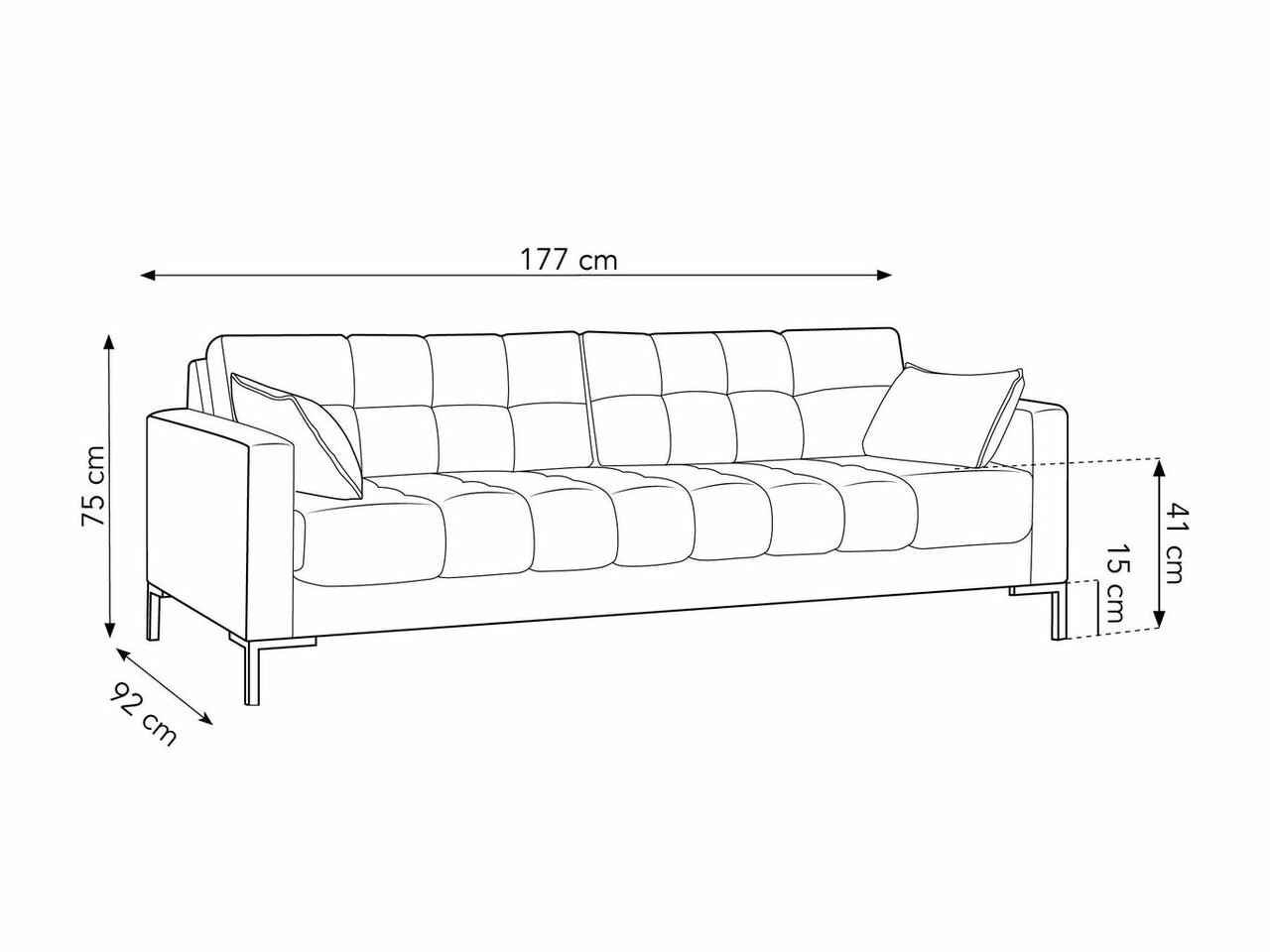 Sofa Lormelo 101 (Bluvel 22)