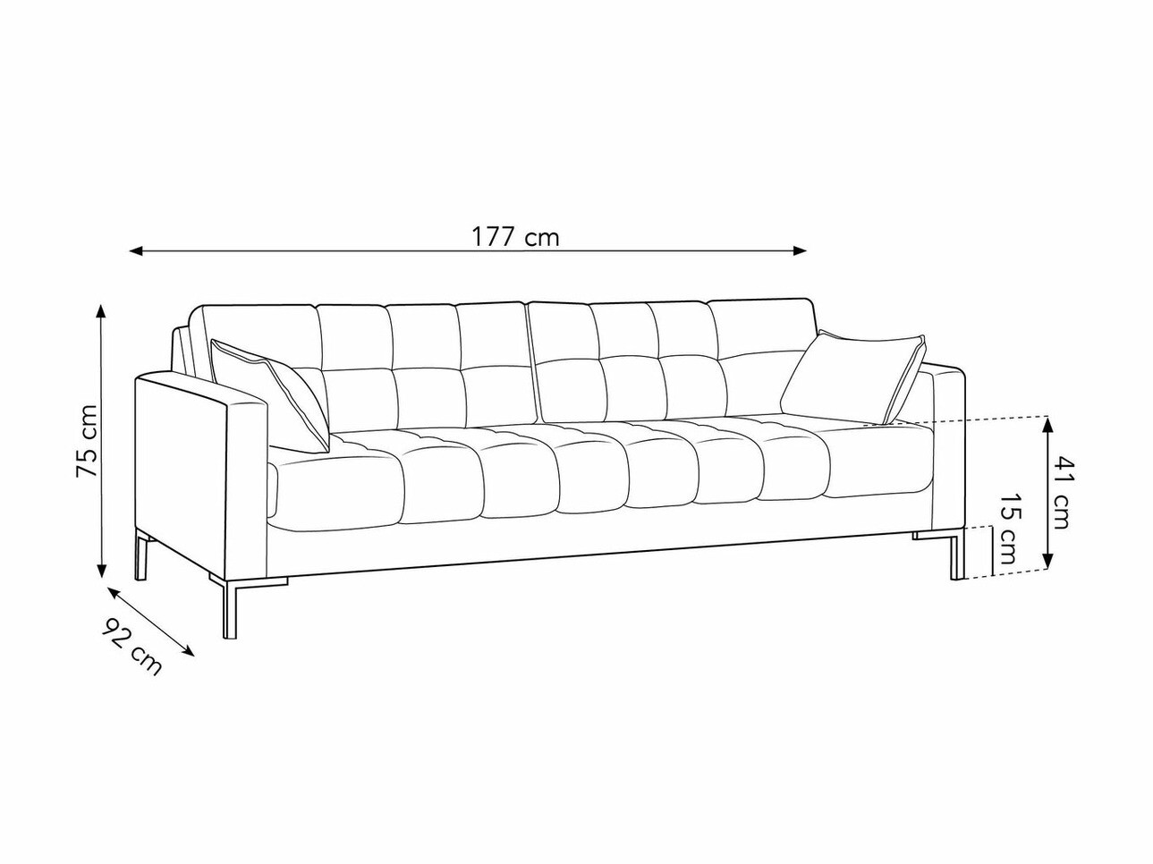 Sofa Lormelo 101 (Bluvel 68)