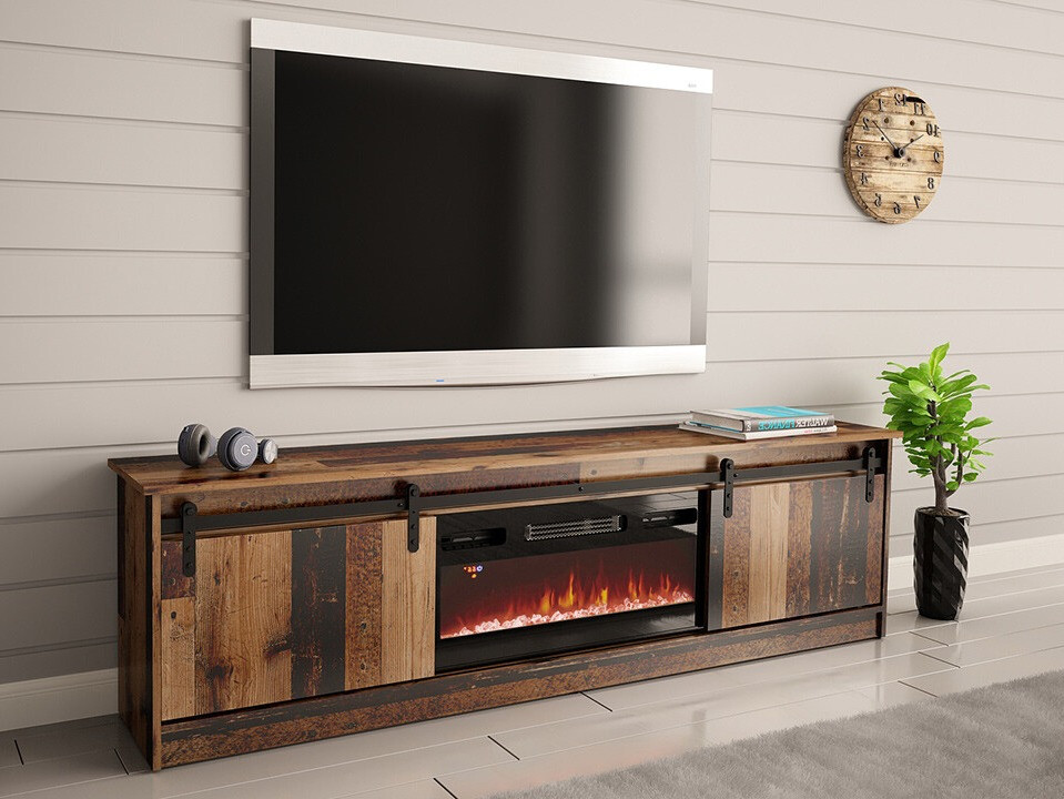 TV stol Charlotte 165 (Starinsko drvo)