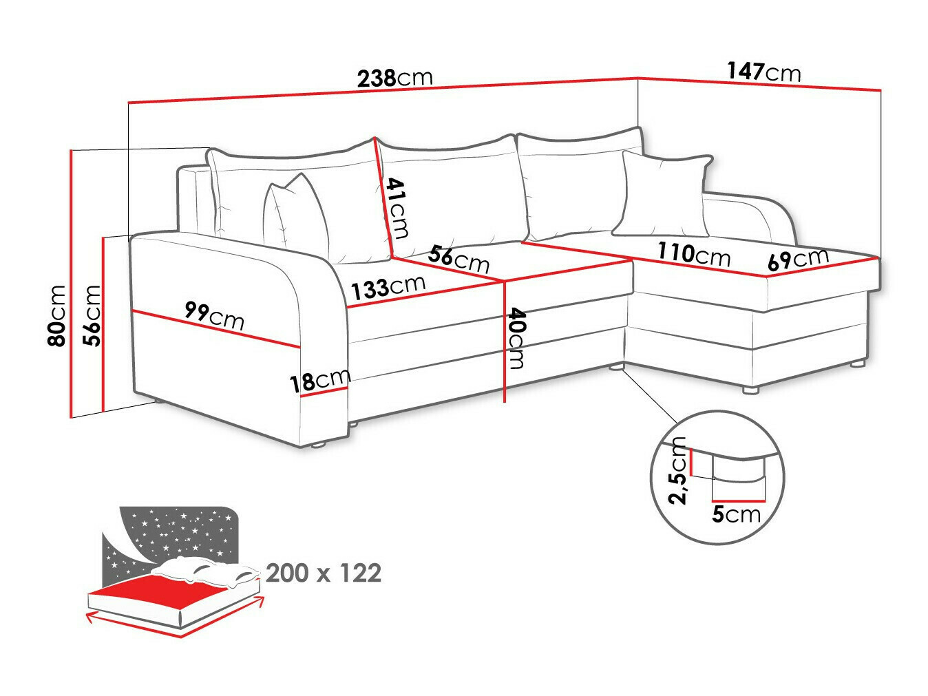 Kutna garnitura Comfivo 203 (Poso 100)