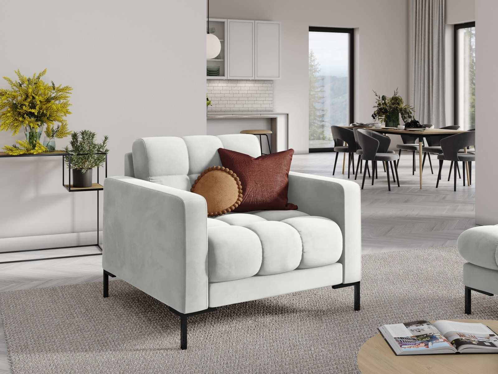 Fotelja Lormelo 106 (Bluvel 03)