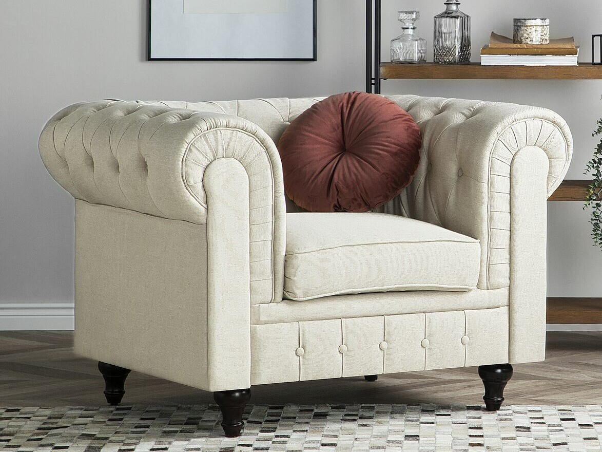 Chesterfield fotelja Cirdoro 102 (Bež)