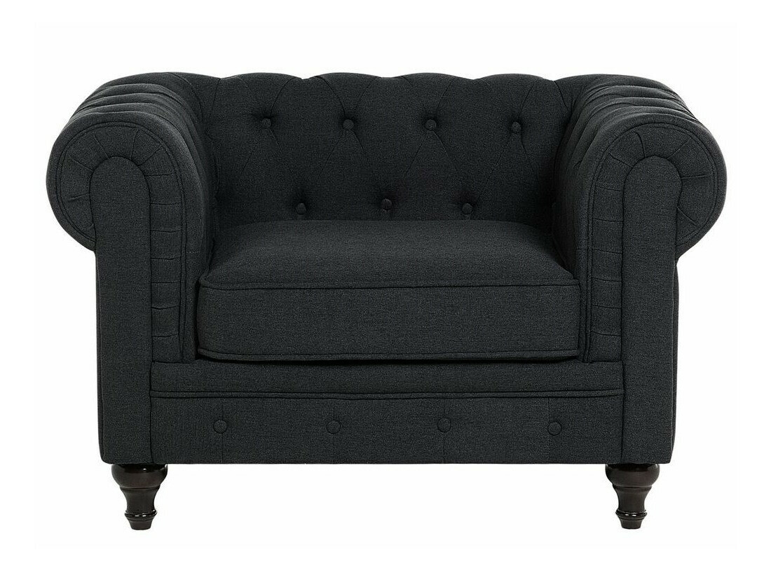 Chesterfield fotelja Cirdoro 102 (Grafit)