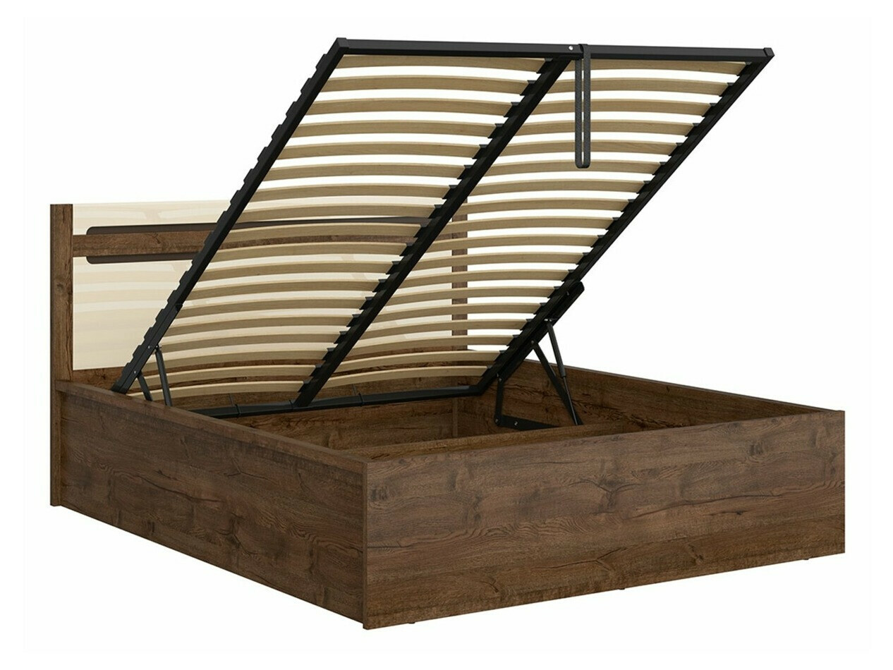 Krevet Ophevaru 120 (Sjajna krem + April hrast)