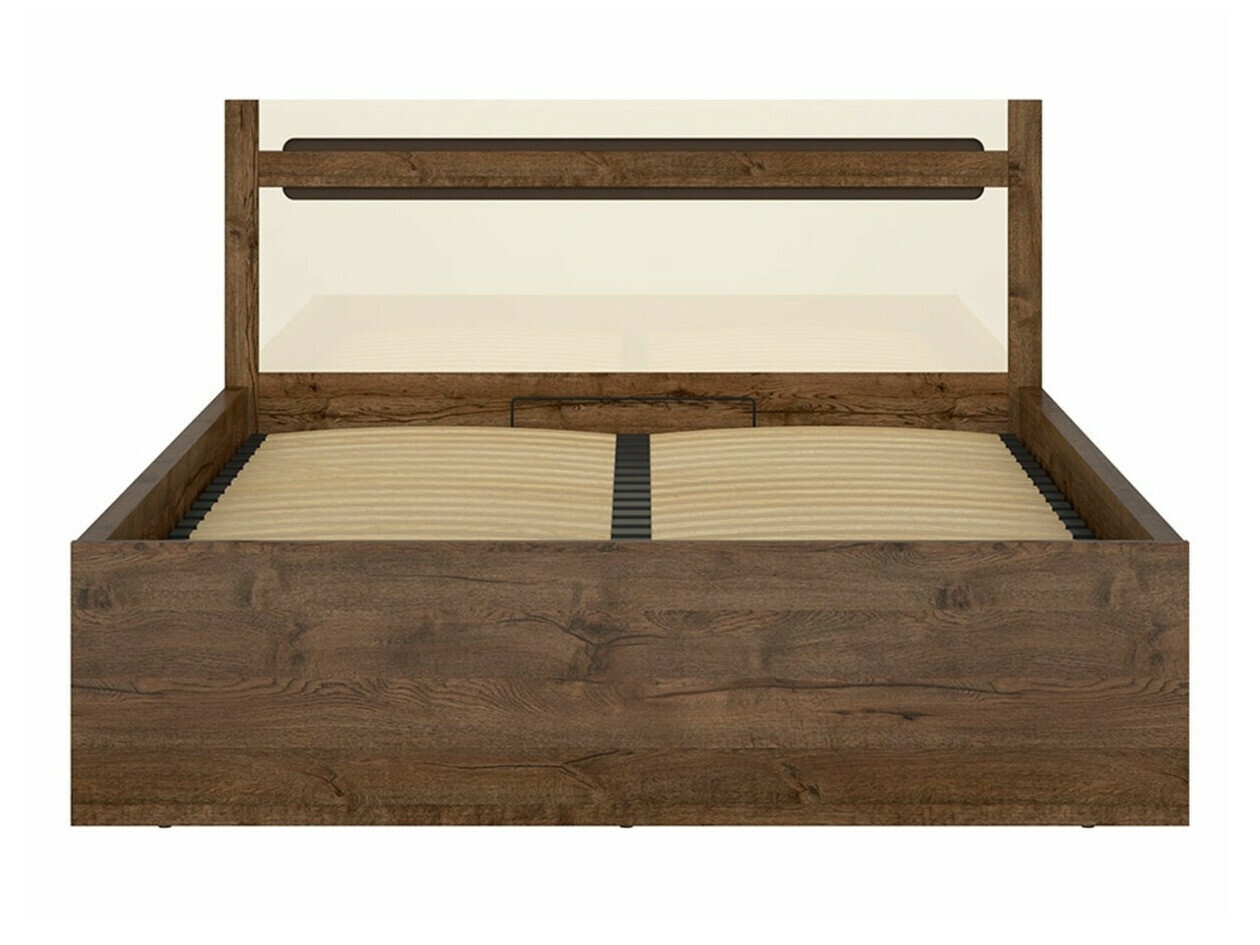 Krevet Ophevaru 120 (Sjajna krem + April hrast)