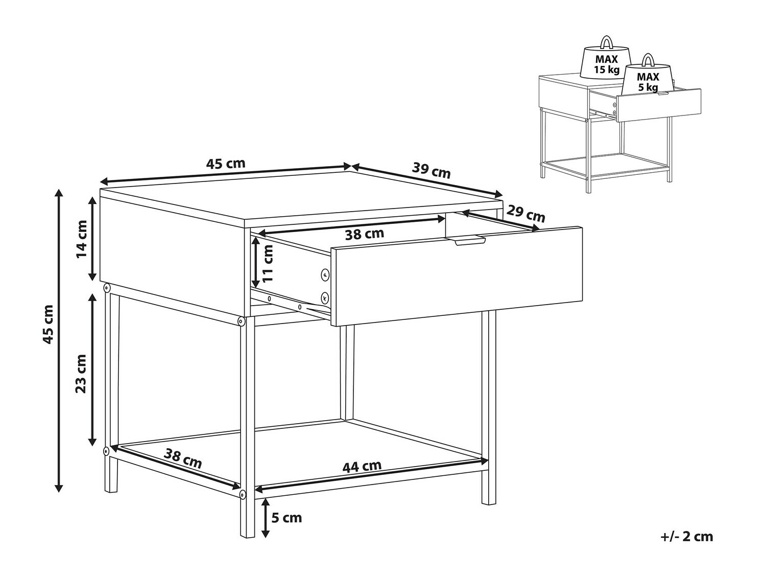 Pomoćni stolić Berwyn 761