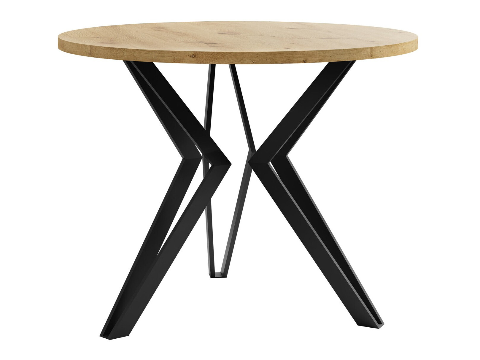 Stolić za kavu Dearborn 105 (Hrast Artisan + Crna)