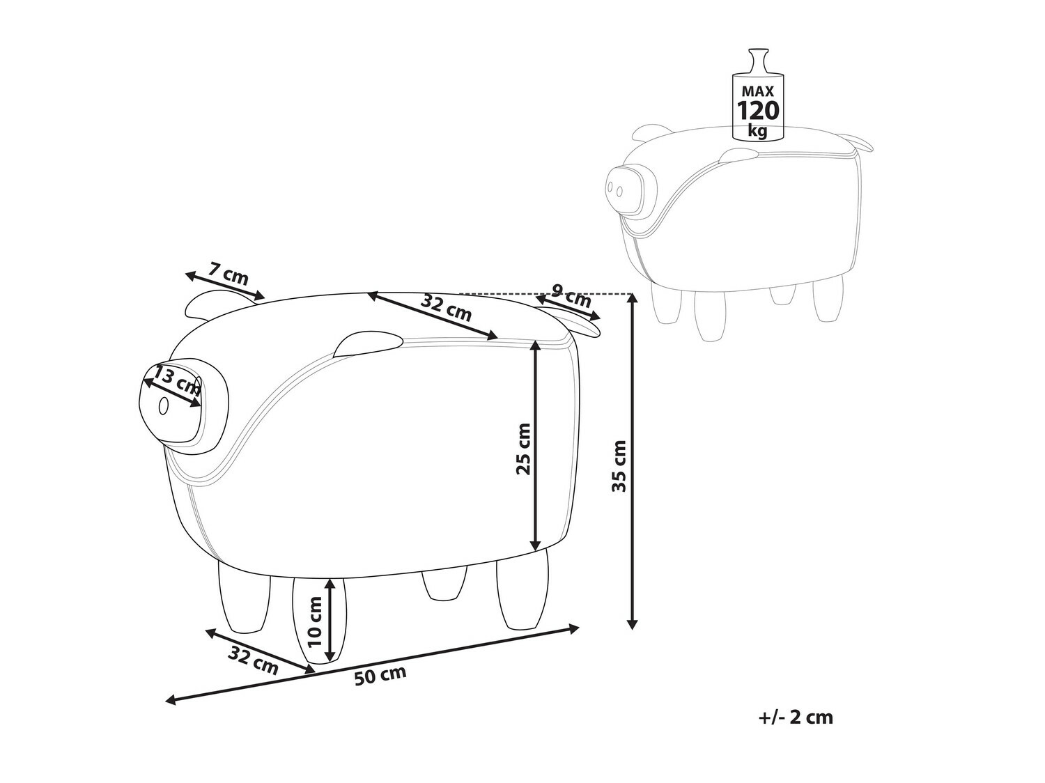 Tabure Berwyn 664 (Ružičasta)
