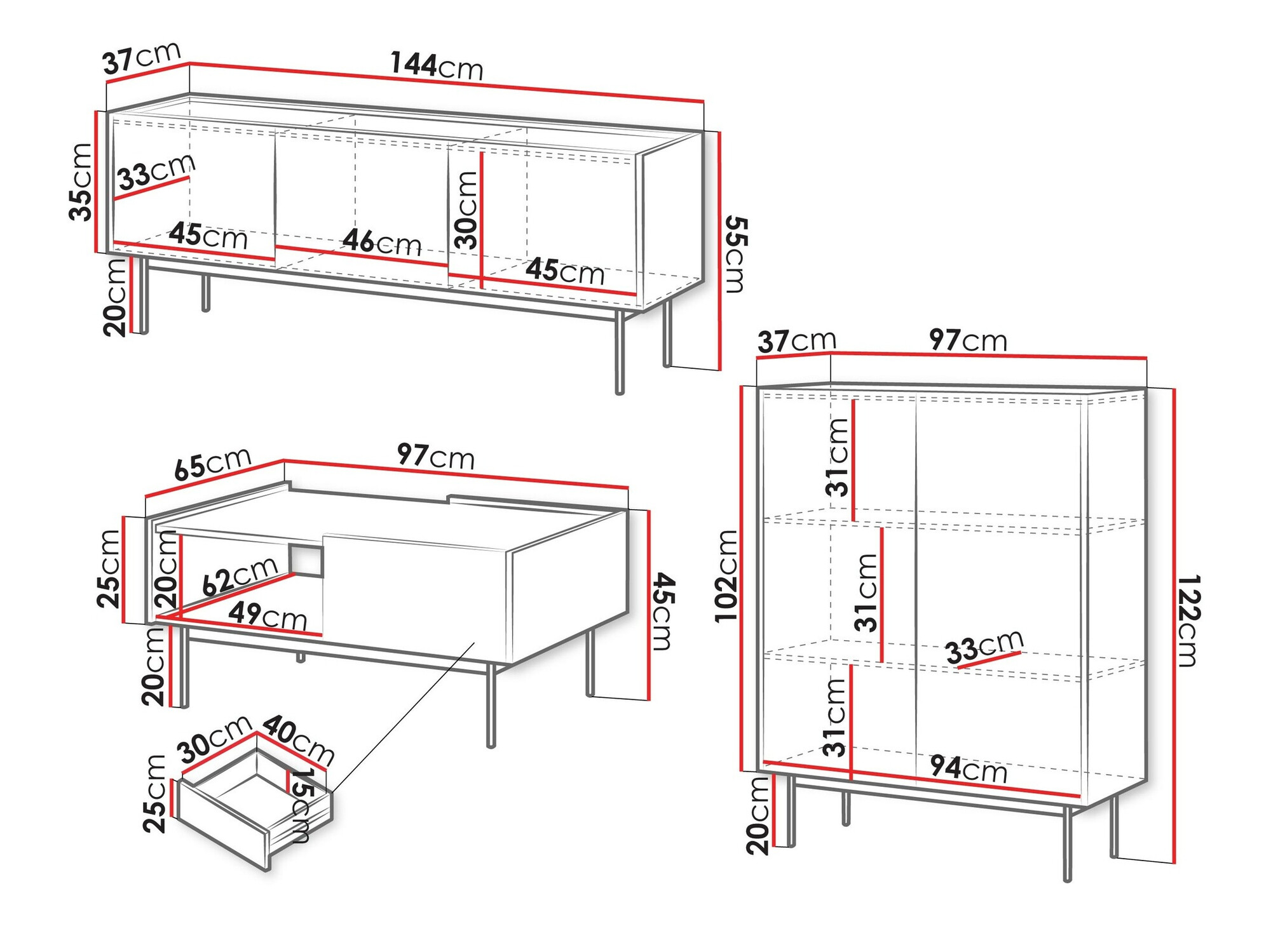Set za dnevni boravak Dormela 104