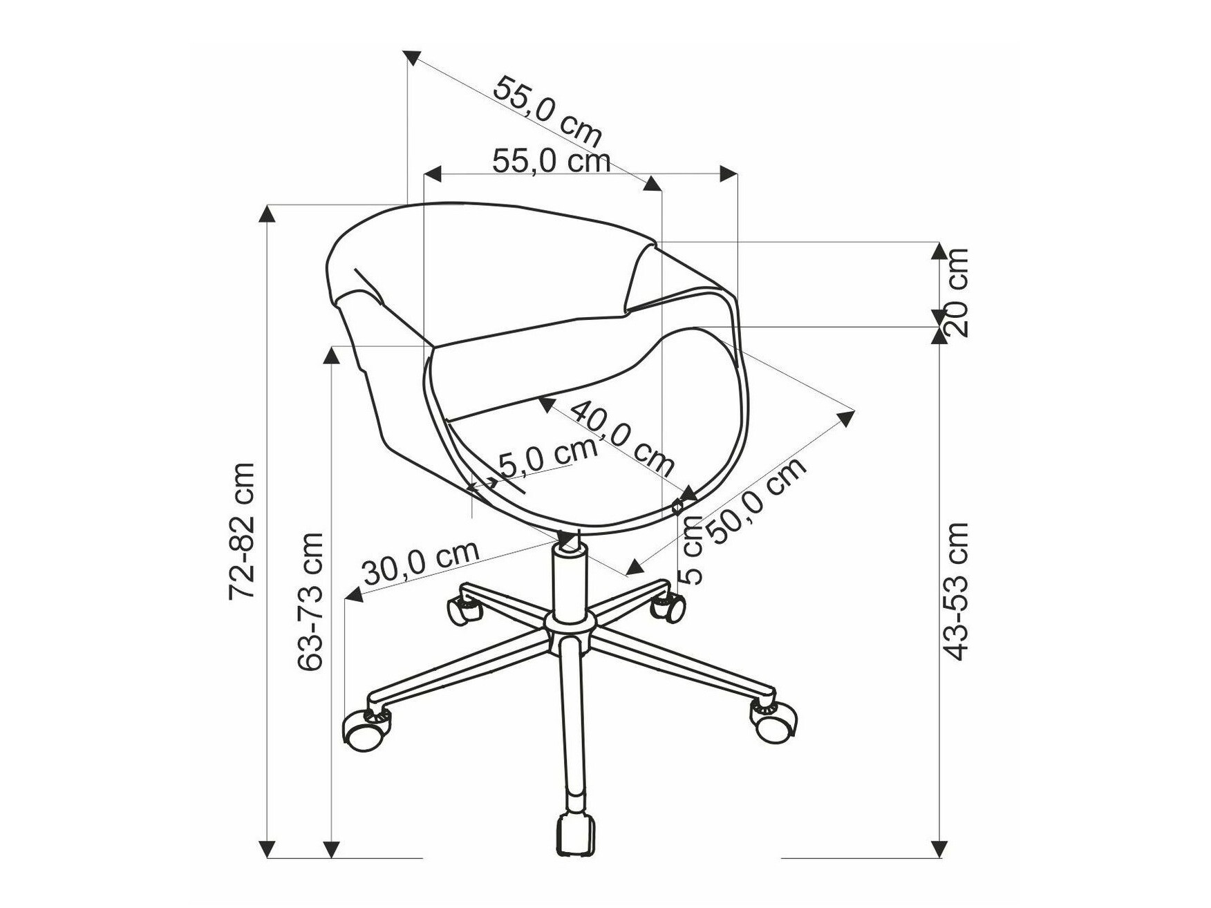 Uredska stolica Houston 1603