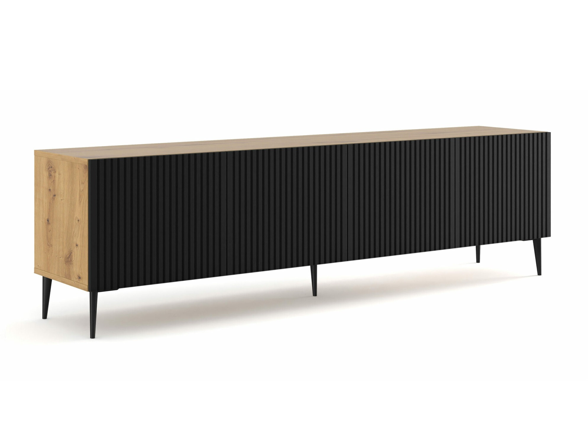 TV stol Mirmaro 103 (Crna + Artisan hrast)