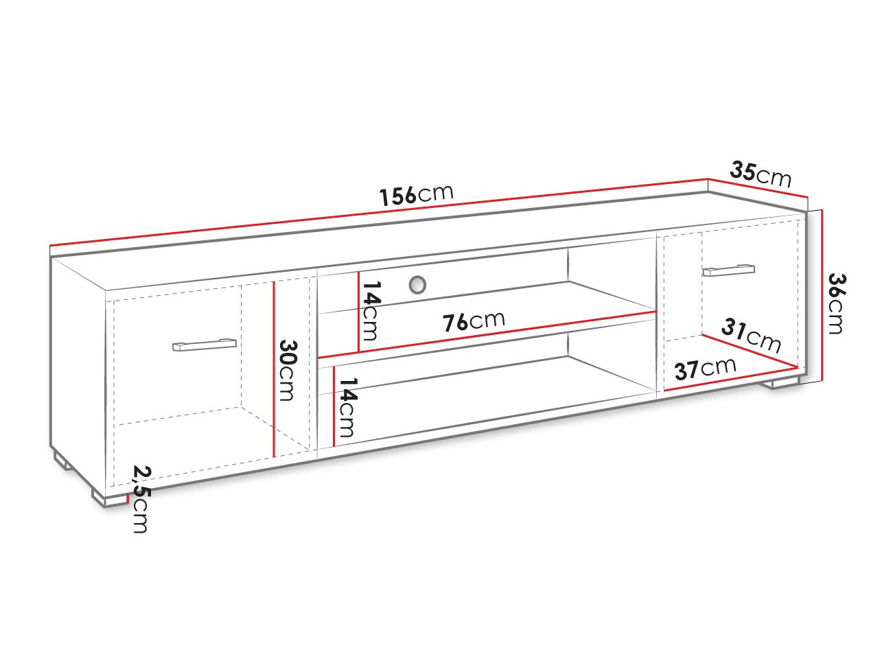 TV stol Comfivo Casus