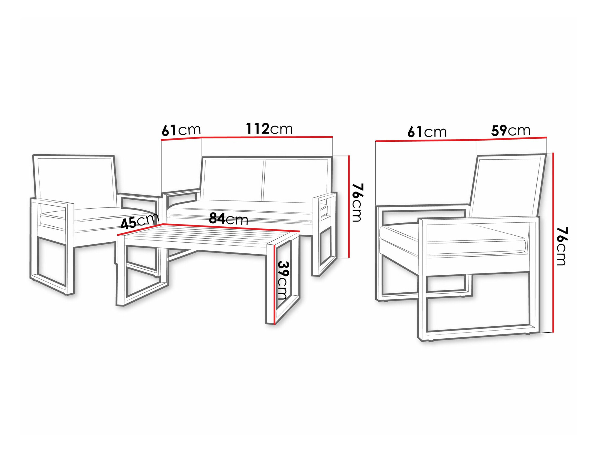 Set vrtnog namještaja Richardson 122