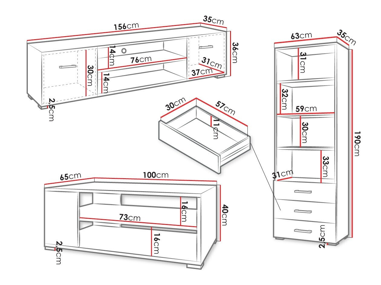 Set za dnevni boravak Comfivo Casus II