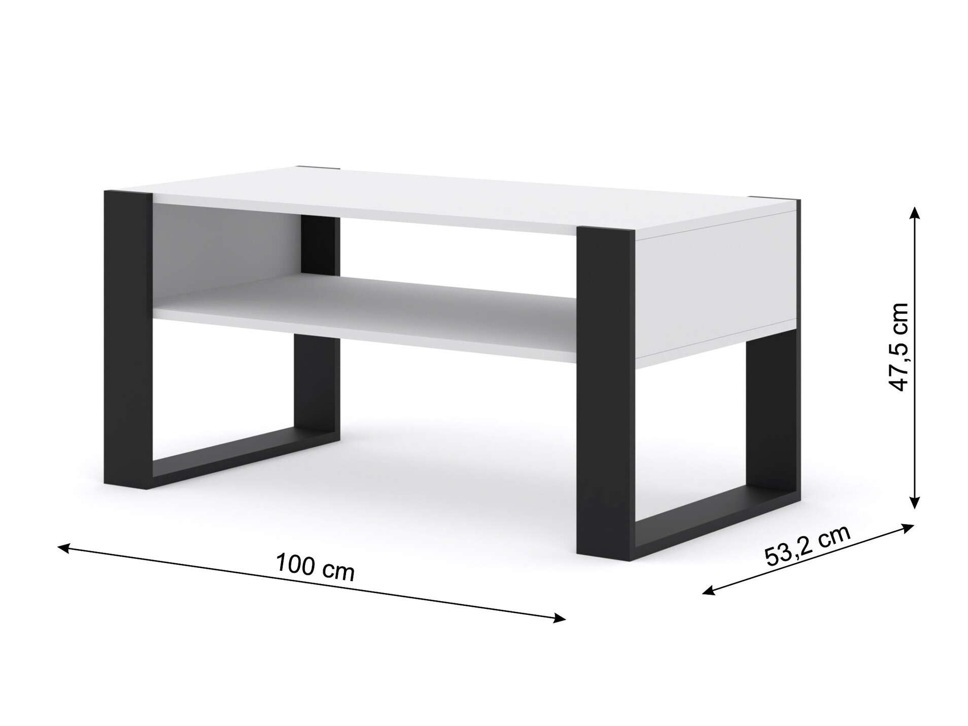 Stolić za kavu Tivtora 102 (Mat bijela)