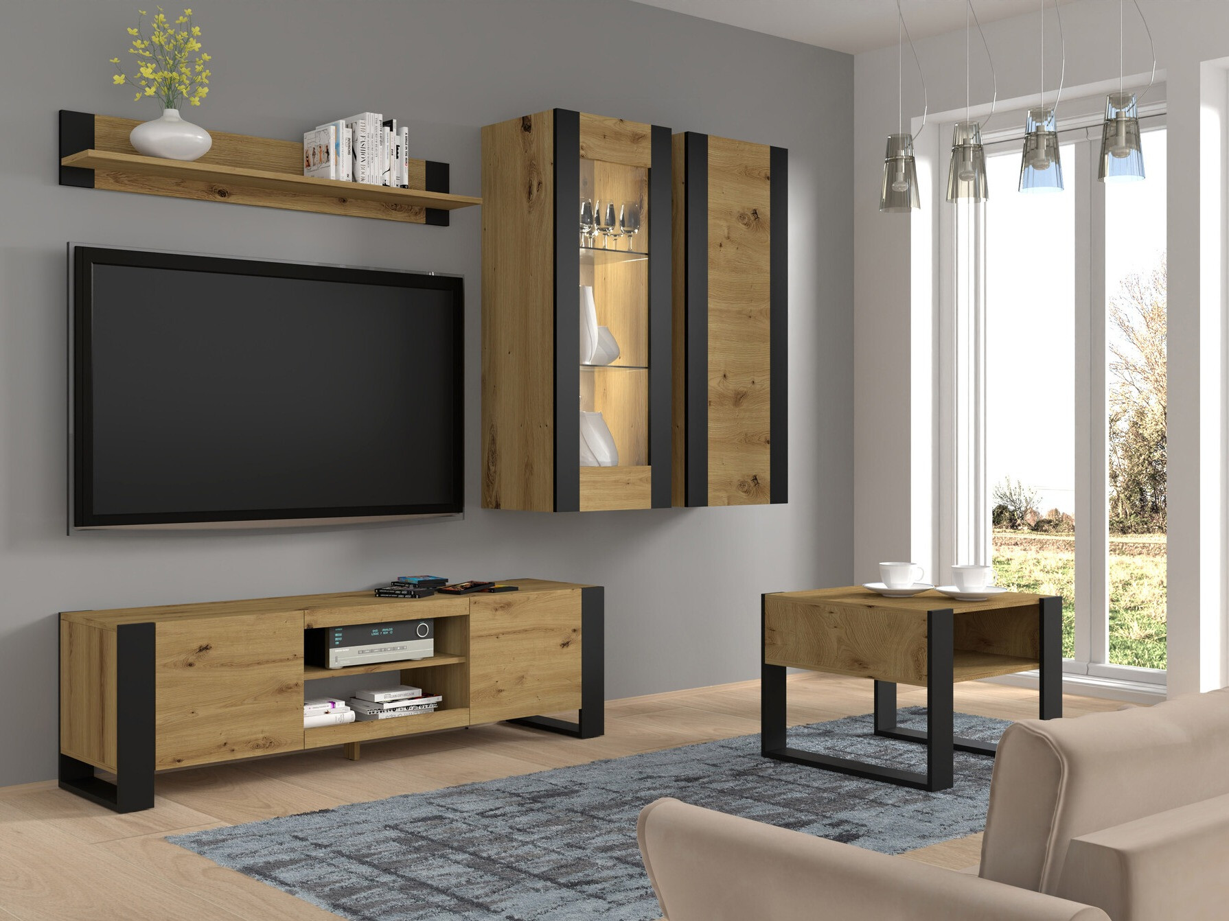 Stolić za kavu Tivtora 103 (Hrast Artisan)