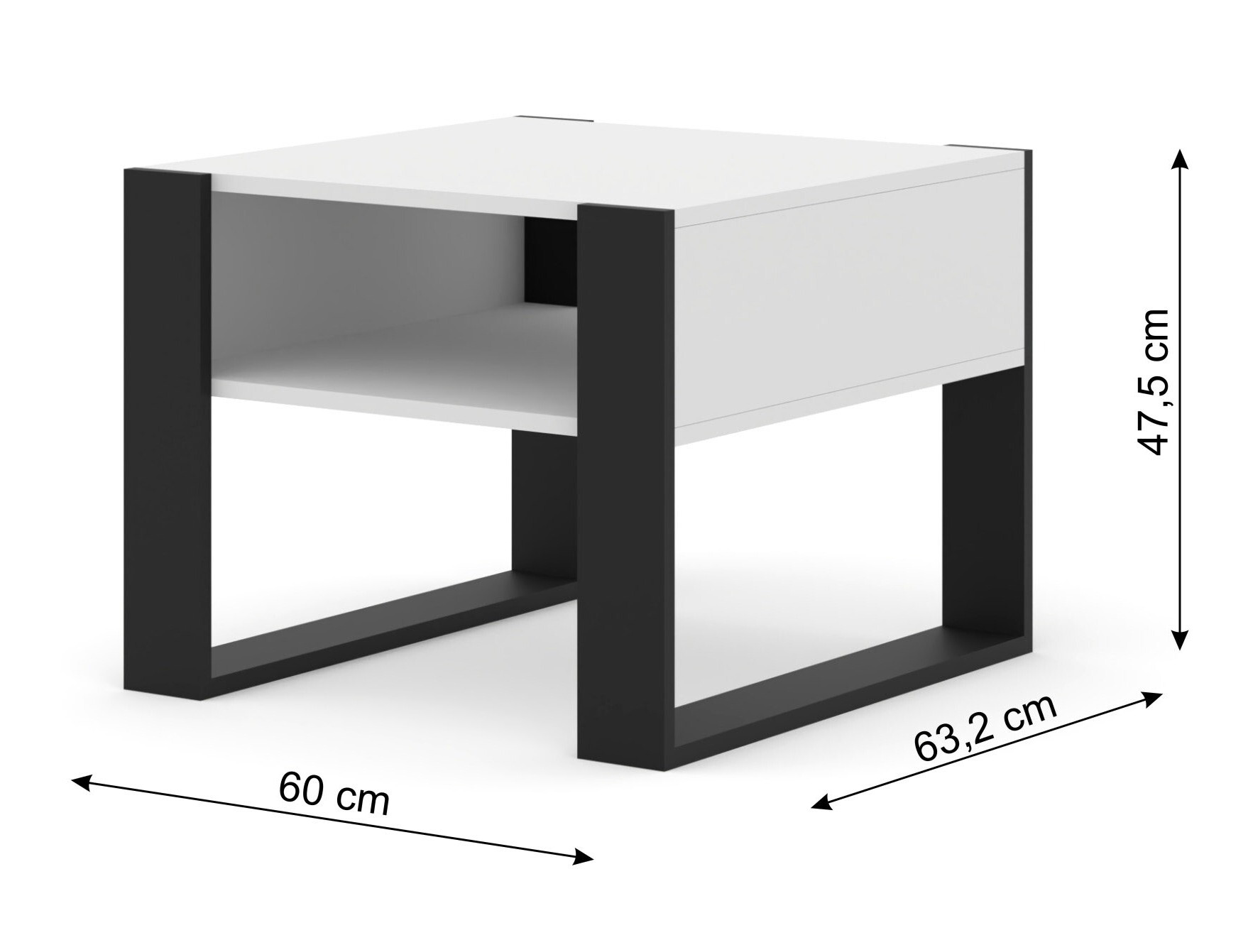 Stolić za kavu Tivtora 103 (Mat bijela)