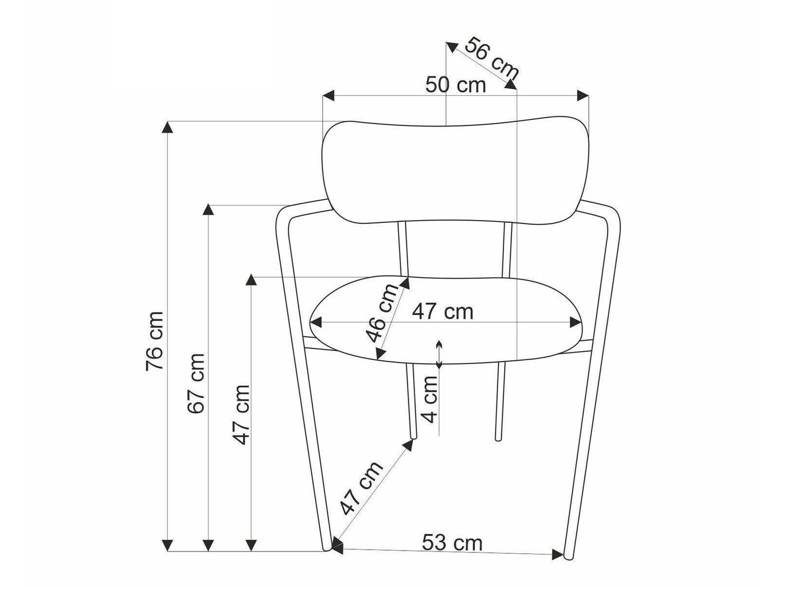 Stolica Houston 1629 (Siva + Zlatna)