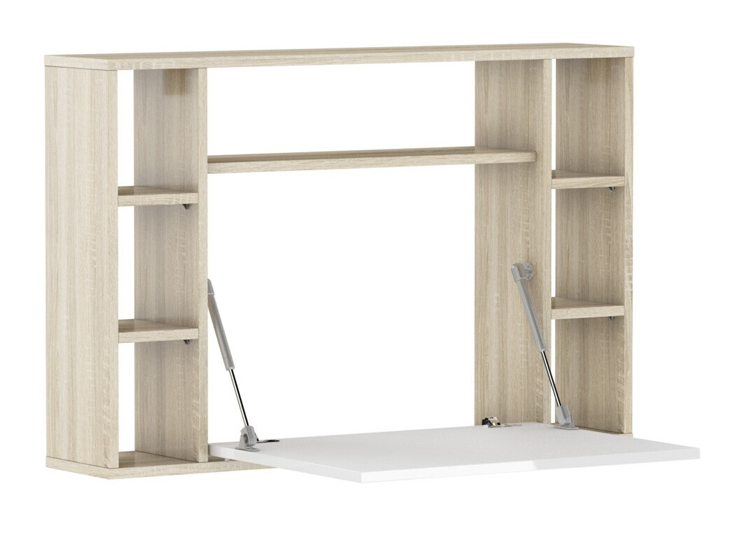 Uredski stol Buffalo 129 (Sonoma hrast + Sjajno bijela)