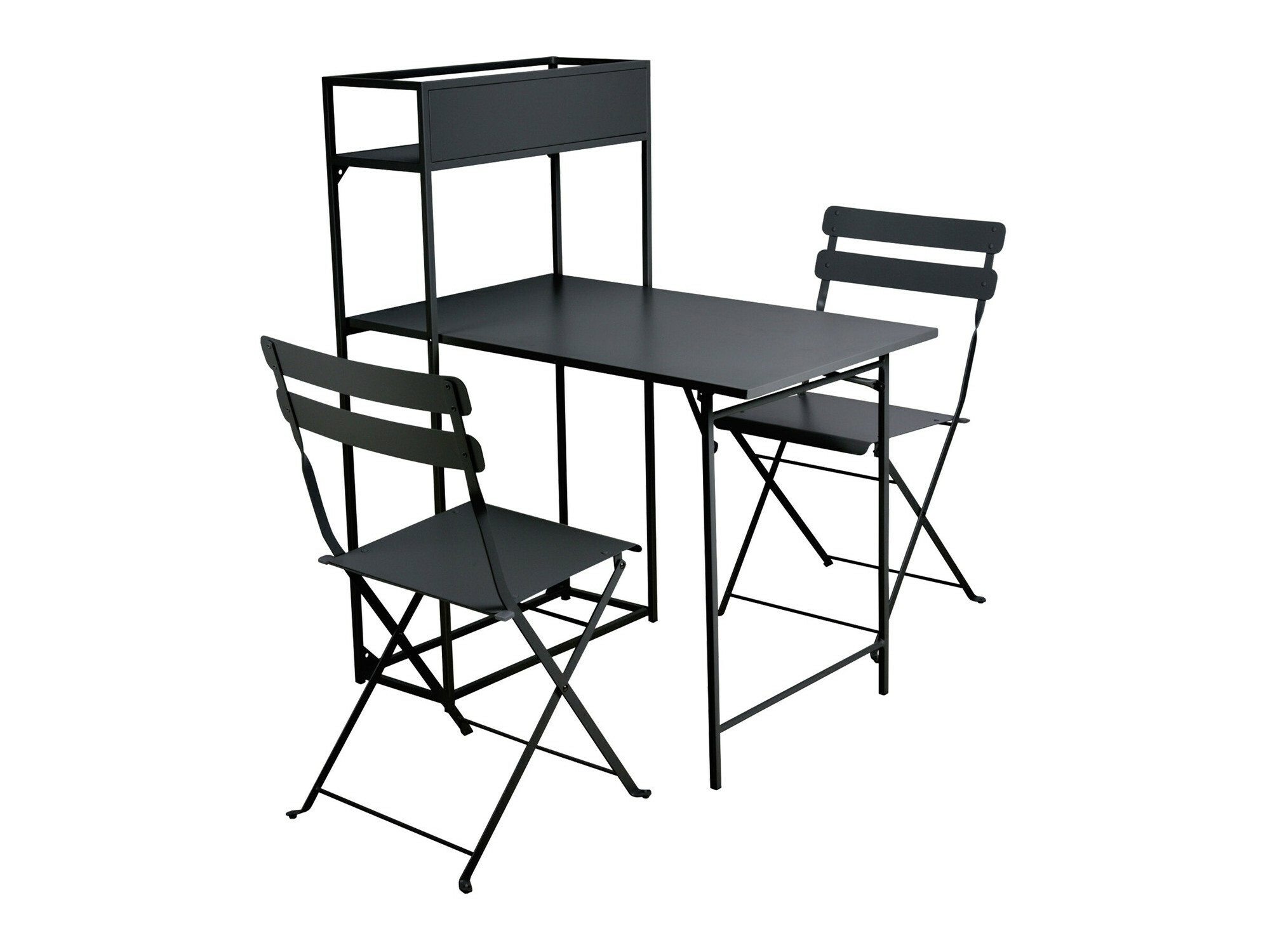 Balkonska garnitura Richardson 124 (Crna)