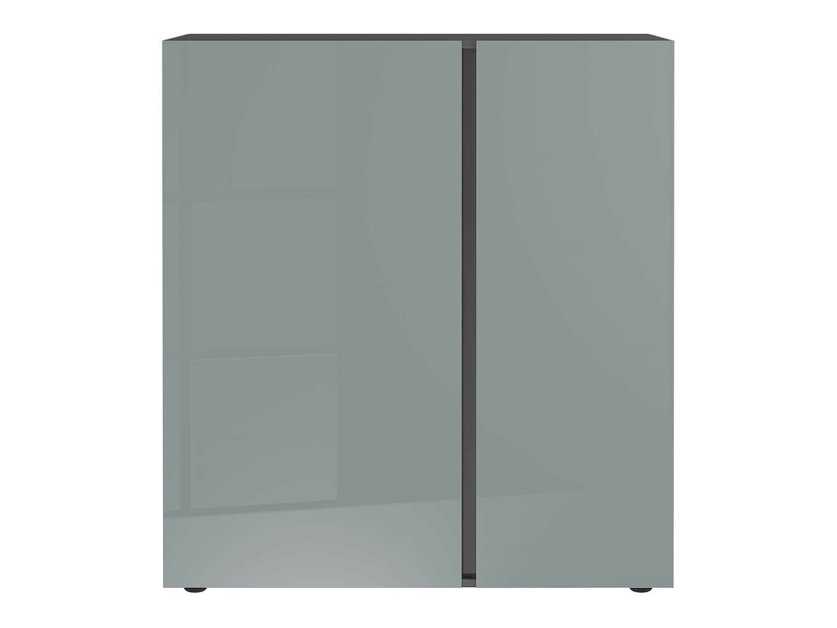 Ormarić Sacramento 289 (Sjajno sivo + Grafit)