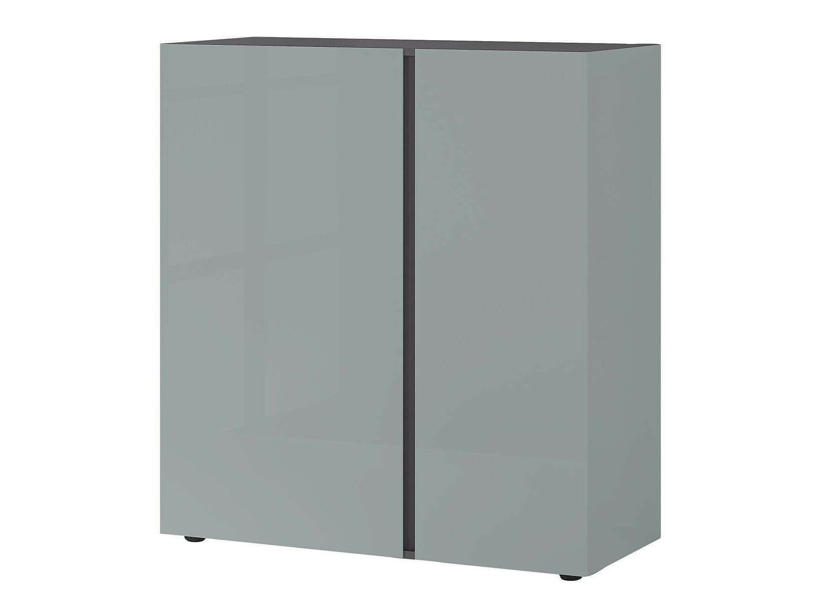 Ormarić Sacramento 289 (Sjajno sivo + Grafit)