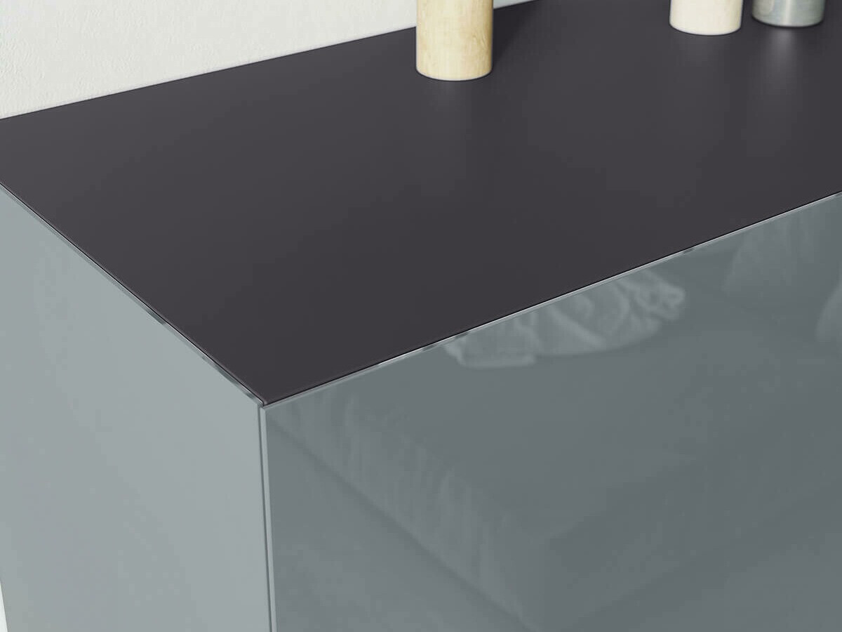 Ormarić Sacramento 289 (Sjajno sivo + Grafit)