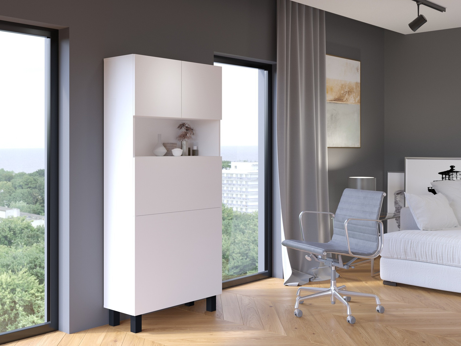 Polica Buffalo 145 (Mat bijela)