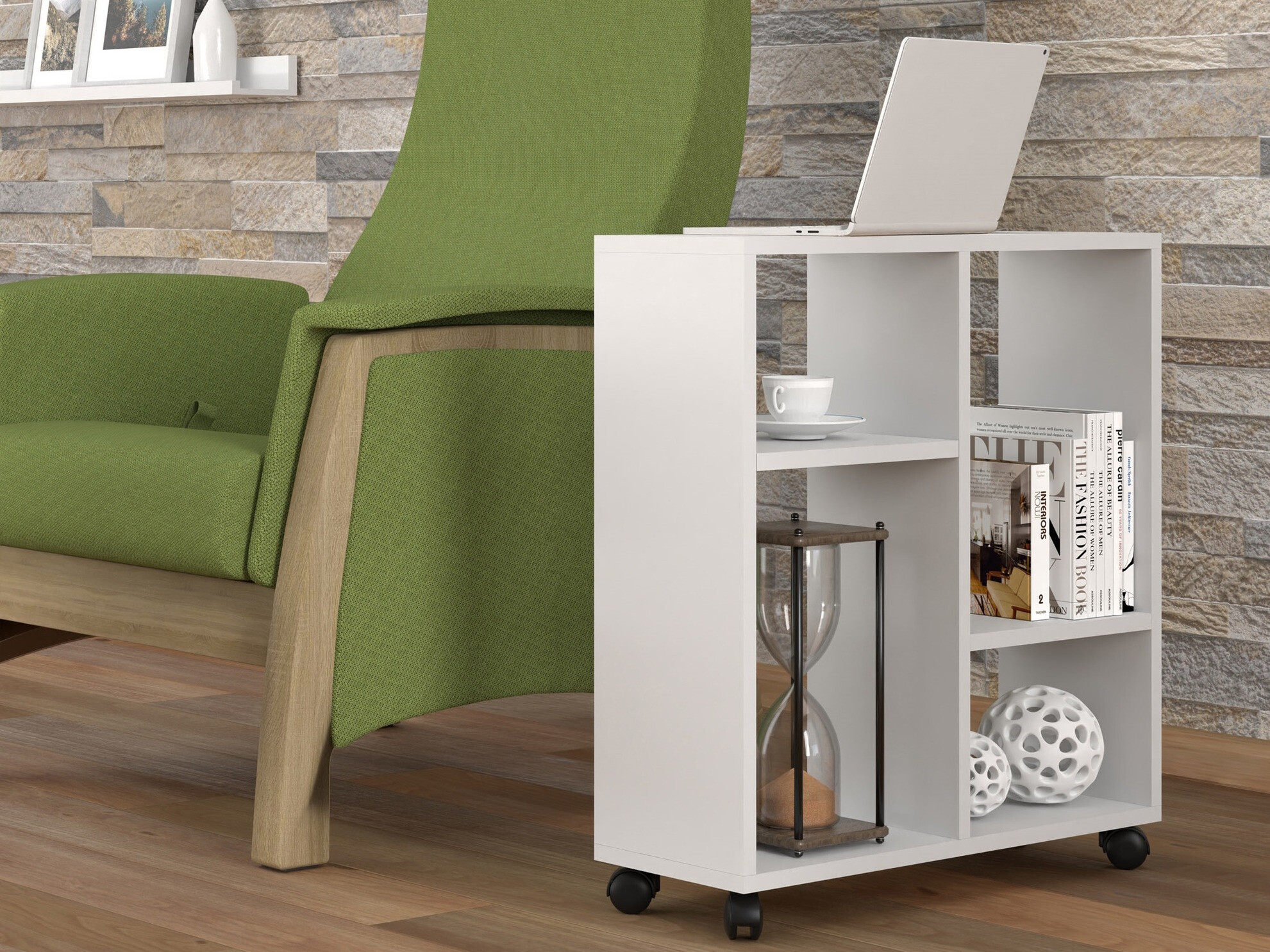 Pomoćni stolić Buffalo 142 (Mat bijela)