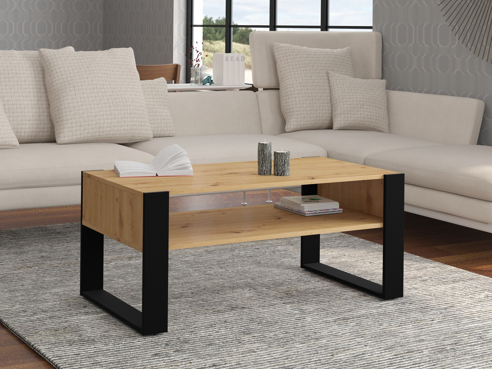 Stolić za kavu Cordoro 107 (Artisan hrast)