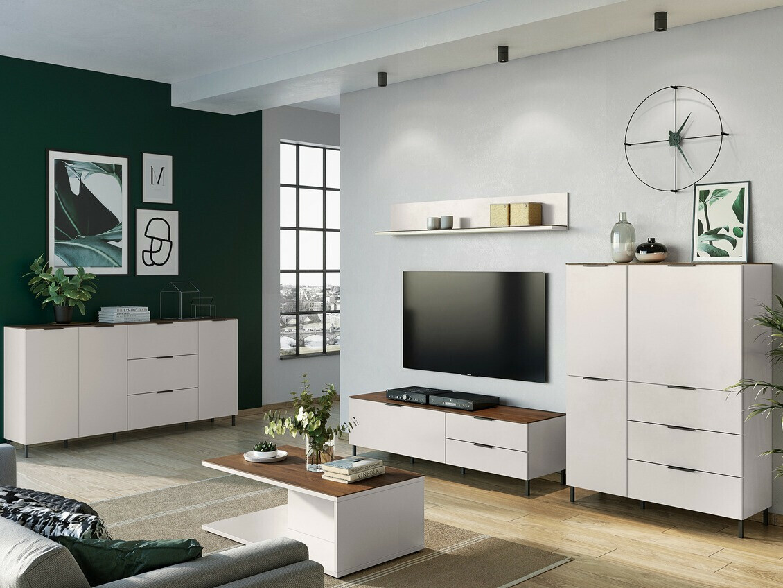 Stolić za kavu Revteno 109 (Svijetlo siva+ Orah)