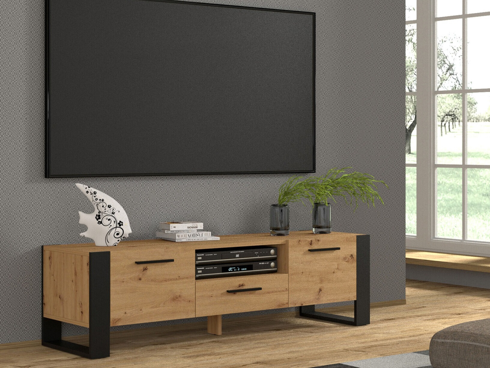 TV stol Cordoro 100 (Hrast Artisan)